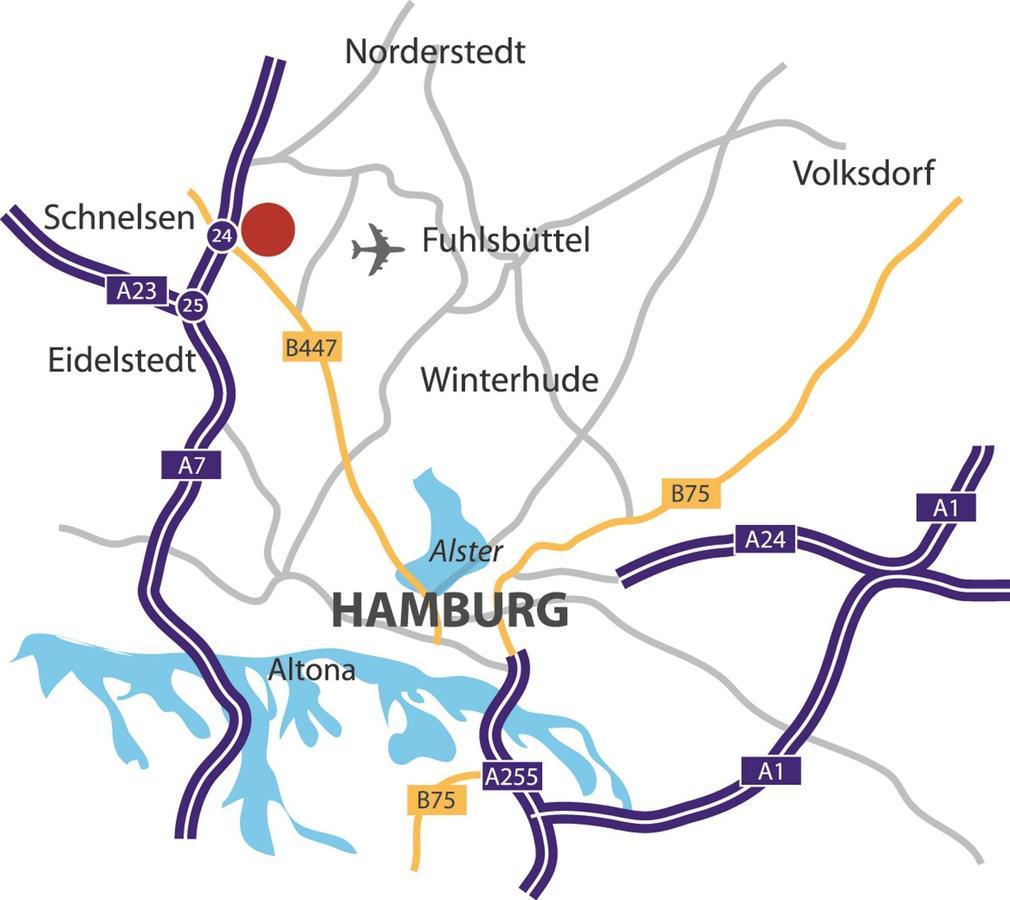 Budget By Zeppelin Hotell Hamburg Eksteriør bilde